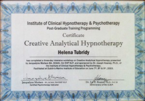 Helena Tubridy Qualifications