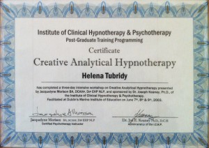 Helena Tubridy Qualifications