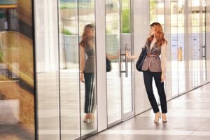 opening the door